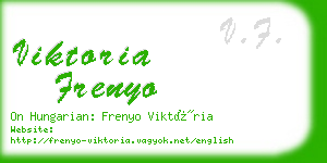 viktoria frenyo business card